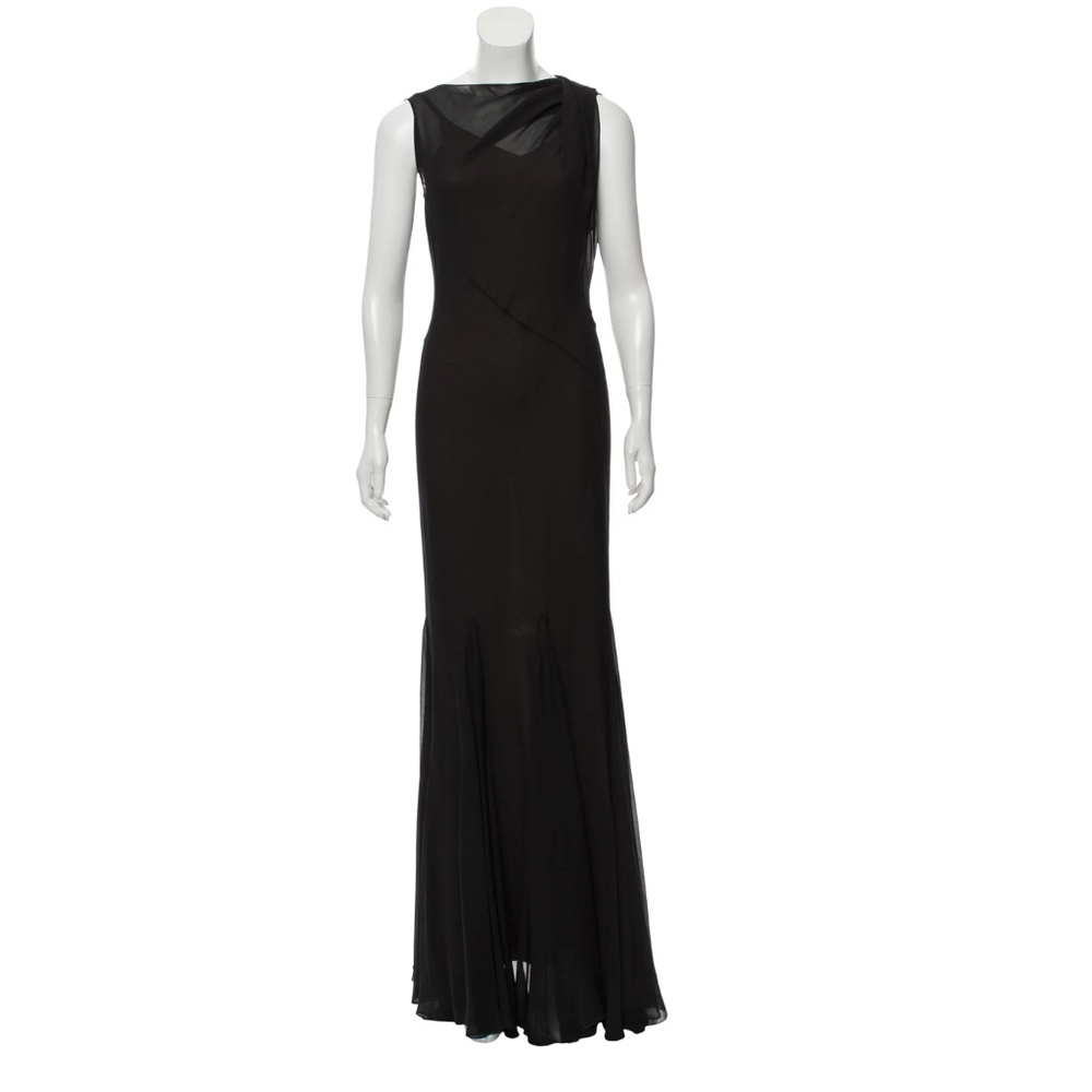 VERA WANG Silk Maxi Dress